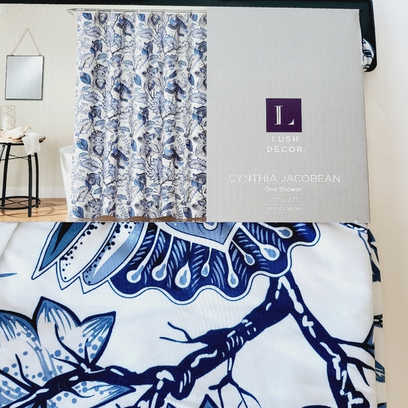 Shower Curtain Cynthia Jacobean - Picture 6 of 9